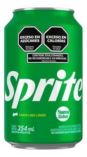 Lata de gaseosa Sprite 354ml