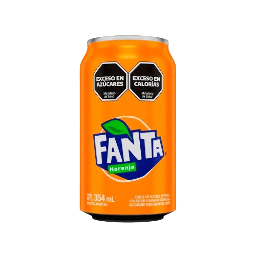 Lata de gaseosa Fanta 354ml